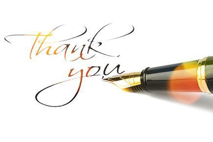 Its time to say thank you!